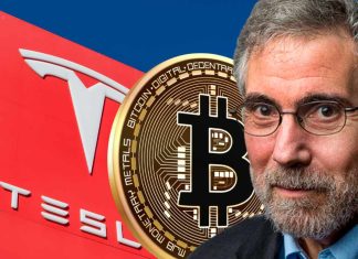 Nobel Prize Laureate Paul Krugman Compares Tesla to Bitcoin — They ‘Have More in Common Than You Think’ nobel-prize-laureate-paul-krugman-compares-tesla-to-bitcoin-—-they-‘have-more-in-common-than-you-think’