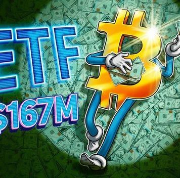 Spot Bitcoin ETFs add $167M, nearly erase last week’s outflows spot-bitcoin-etfs-add-$167m,-nearly-erase-last-week’s-outflows